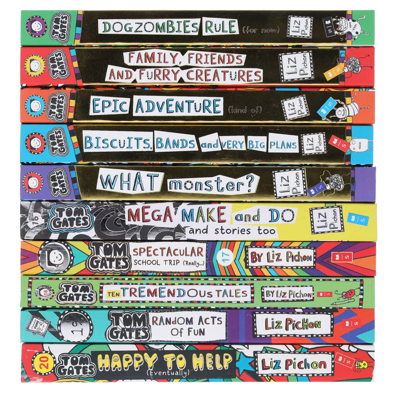 Tom Gates Books 11-20 by Liz Pichon: 10 Books Collection Set - Ages 7-9 - Paperback 7-9 Scholastic