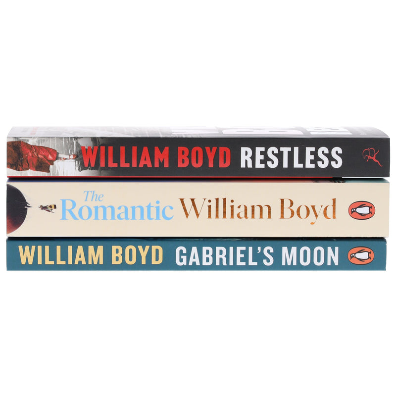 William Boyd Collection (Restless, The Romantic & Gabriel's Moon) 3 Books Set - Fiction - Paperback Fiction Penguin Random House