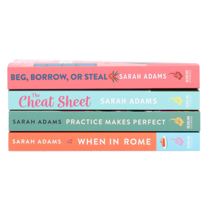 Sarah Adams Collection (The Cheat Sheet, When in Rome, Practice Makes Perfect & Beg, Borrow, or Steal) 4 Books Set - Fiction - Paperback Fiction Hachette