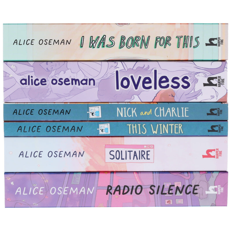 Alice Oseman Collection (Solitaire, Radio Silence, I Was Born For This, Loveless, Nick and Charlie, This Winter) 6 Books Box Set - Ages 13+ - Paperback Fiction HarperCollins Publishers