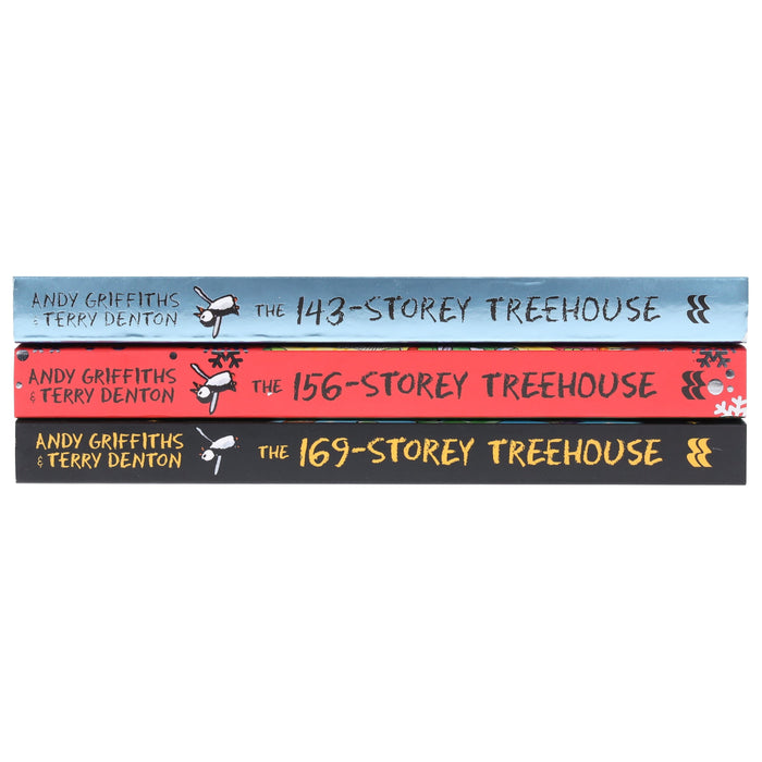The Treehouse Series (Book 11-13) by Andy Griffiths Illustrated 3 Books Collection Set - Ages 7-12 - Paperback 9-14 Macmillan