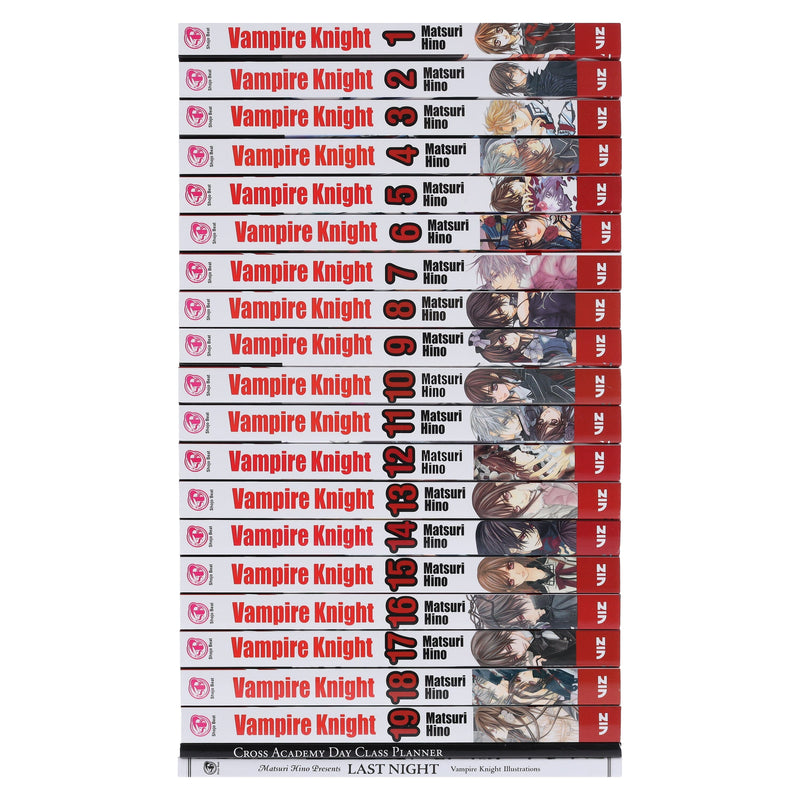 Vampire Knight (Vol 1-19) by Matsuri Hino 19 Books Complete Box Set With Premiums - Manga - Paperback Graphic Novels Viz Media, LLC