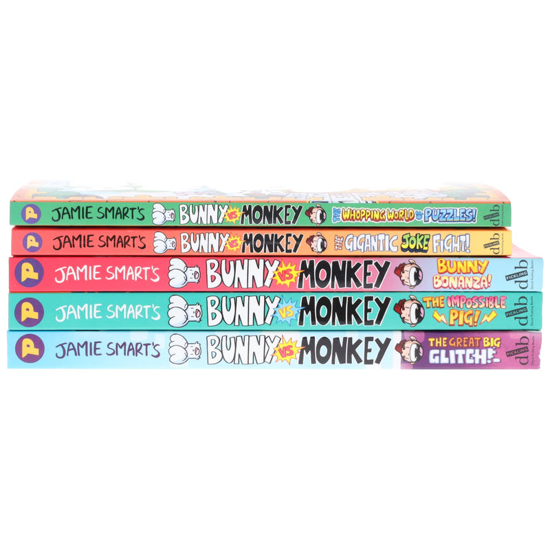 Bunny vs Monkey Comic Collection by Jamie Smart 5 Books Set - Ages 7+ - Paperback Graphic Novels David Fickling Books ltd