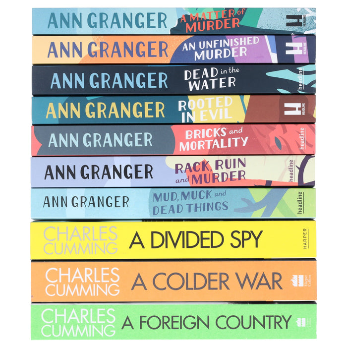 British Spy & Mystery Crime Series Bundle by Ann Granger & Charles Cumming: 10 Book Set – Fiction – Paperback Fiction Various