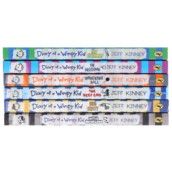 Diary of a Wimpy Kid (Book 12-17) by Jeff Kinney: 6 Books Collection Set - Ages 7+ - Paperback B2D DEALS Penguin Random House