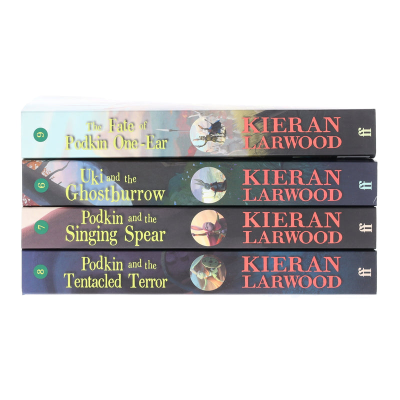 The World of Podkin One-Ear Series (Book 6-9) by Kieran Larwood 4 Books Collection Set - Ages 9+ - Paperback 9-14 Faber & Faber