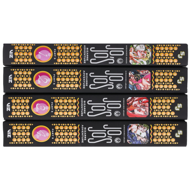 JoJo’s Bizarre Adventure: Part 5 - Golden Wind (Vol. 1-4) by Hirohiko Araki 4 Books Collection Set - Fiction - Hardback Fiction Viz Media, Subs. of Shogakukan Inc