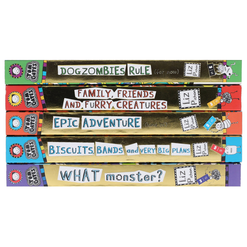 Tom Gates by Liz Pichon: Books 11-15 Collection Set - Ages 7-9 - Paperback 7-9 Scholastic