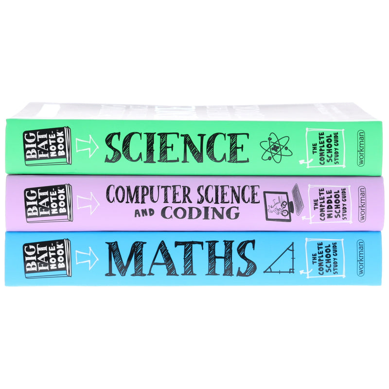 Big Fat Notebooks Series 3 Books Collection Set (The Complete Middle School Study Guide) - Non Fiction - Paperback Non-Fiction Workman Publishing