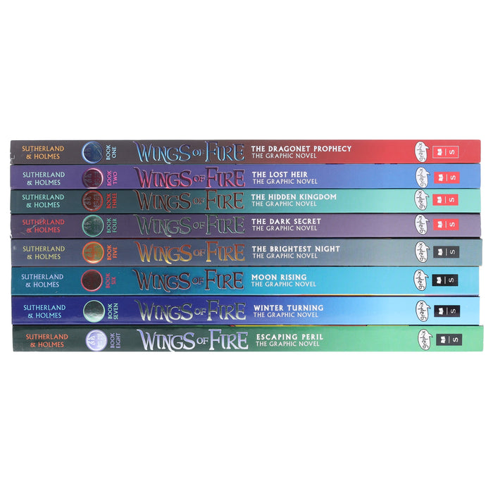 Wings of Fire The Graphix Novels By Tui T. Sutherland: 8 Books Collection Set - Ages 8-12 - Paperback 9-14 Scholastic