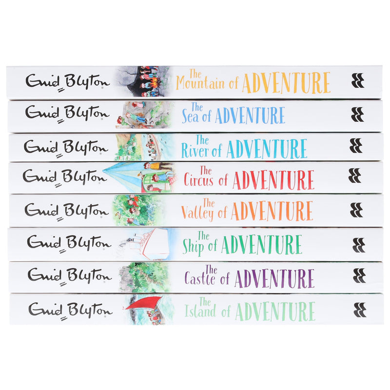 Enid Blyton Adventure Series (Mountain, Sea, River, Circus, Valley, Ship, Castle, Island) 8 Books Collection Box set - Ages 9-14 - Paperback 9-14 Pan Macmillan