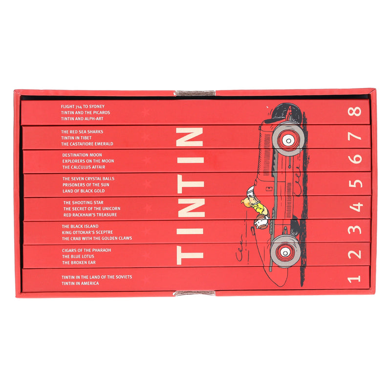 The Adventures of Tintin by Hergé: Compact Edition 8 Books Box Set - Ages 7+ - Hardback 7-9 HarperCollins Publishers