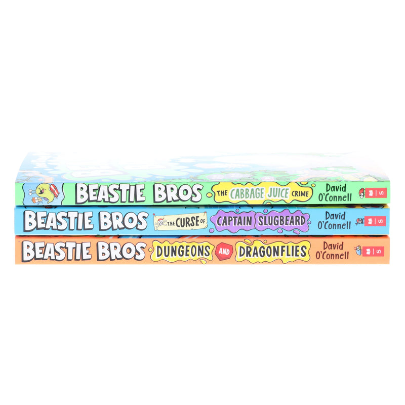 Beastie Bros Series by David O'Connell Illustrated 3 Books Collection Set - Ages 7+ - Paperback 5-7 Scholastic