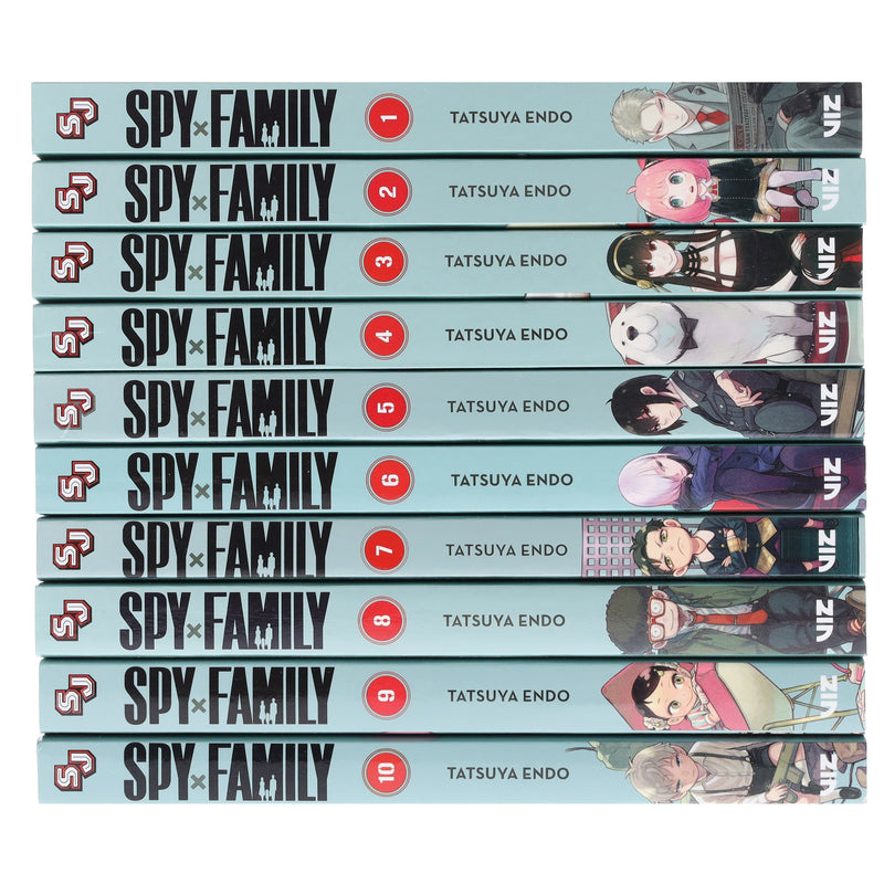Spy x Family Series by Tatsuya Endo 10 Books Collection Set (Vol 1-10) - Ages 13+ - Paperback Graphic Novels Viz Media, Subs. of Shogakukan Inc