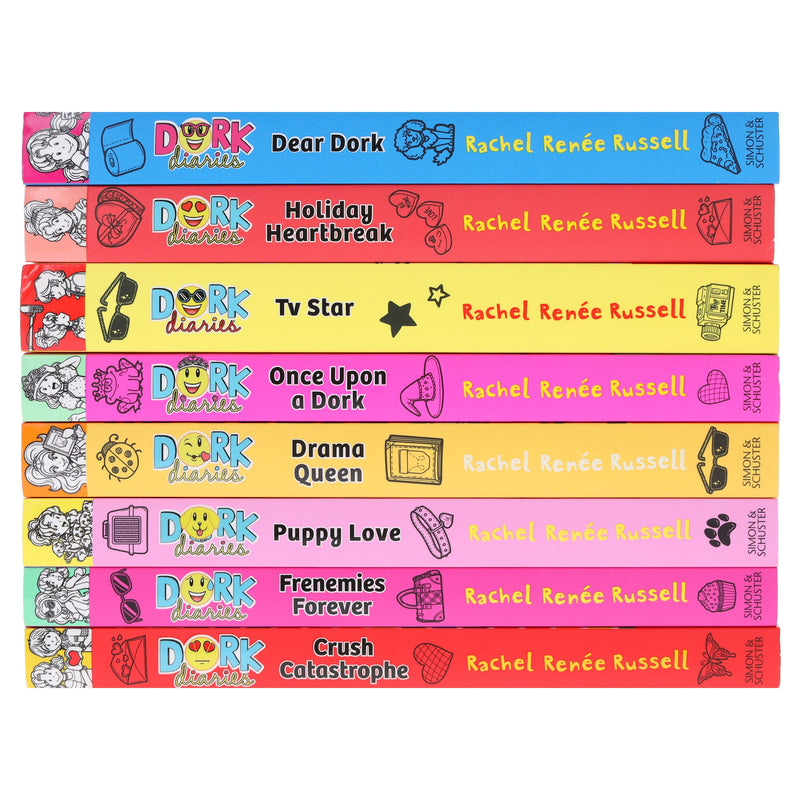 Dork Diaries Series (Vol. 5-12) By Rachel Renee Russell 8 Books Collection Set - Ages 9-14 - Paperback 9-14 Simon & Schuster