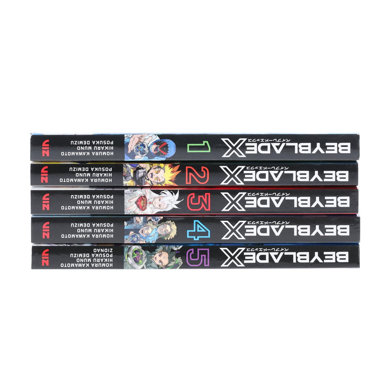 Beyblade X Series (Vol:1-5) by Homura Kawamoto & Hikaru Muno 5 Books Collection Set - Manga - Paperback Graphic Novels Viz Media, LLC