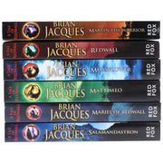Redwall Series (Book 1-6) by Brian Jacques 6 Books Collection Set - Ages 8-12 - Paperback 9-14 Penguin Random House