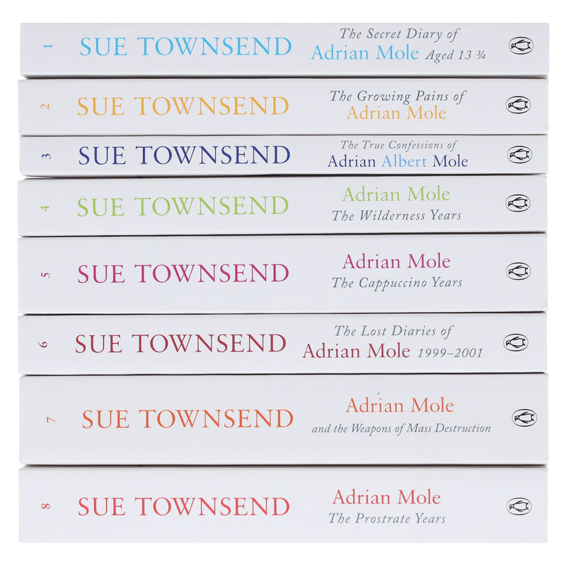 Adrian Mole Series by Sue Townsend 8 Books Collection Set - Young Adult - Paperback Fiction Penguin Random House