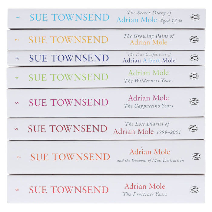 Adrian Mole Series by Sue Townsend 8 Books Collection Set - Young Adult - Paperback Fiction Penguin Random House
