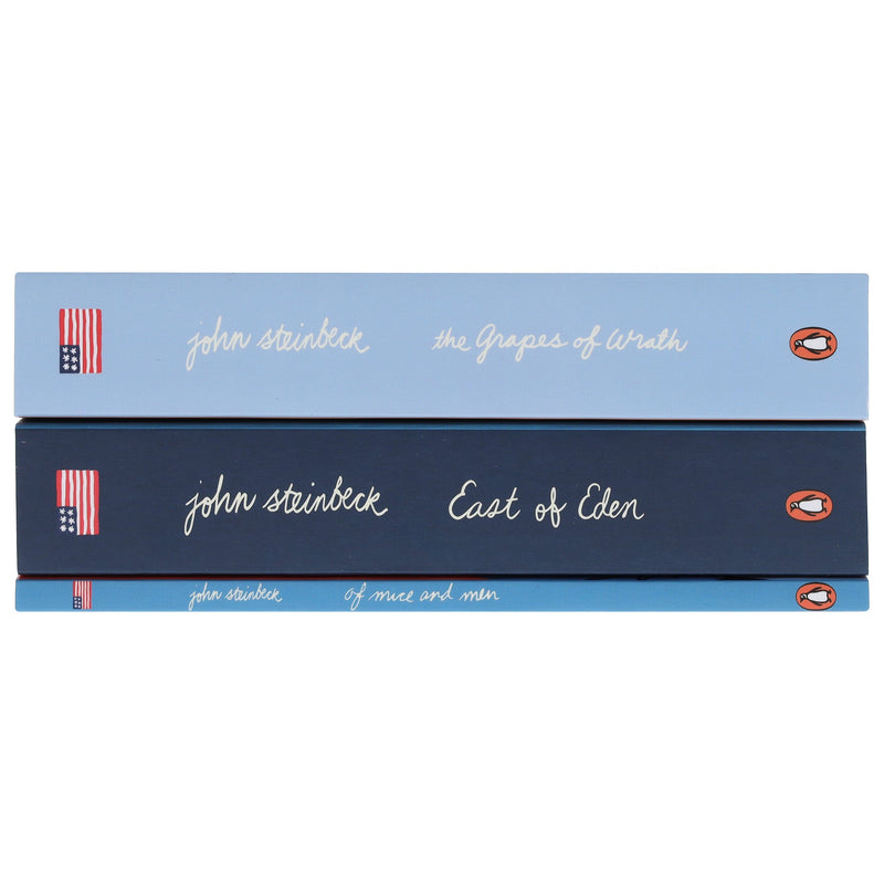 John Steinbeck Collection (The Grapes of Wrath, East of Eden, Of Mice and Men) 3 Books Set - Fiction - Paperback Fiction Penguin Random House
