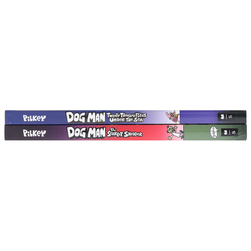 Dog Man Series by Dav Pilkey (Book No. 11 & 12) Collection 2 Books Set- Ages 6-12 - Paperback Graphic Novels Scholastic