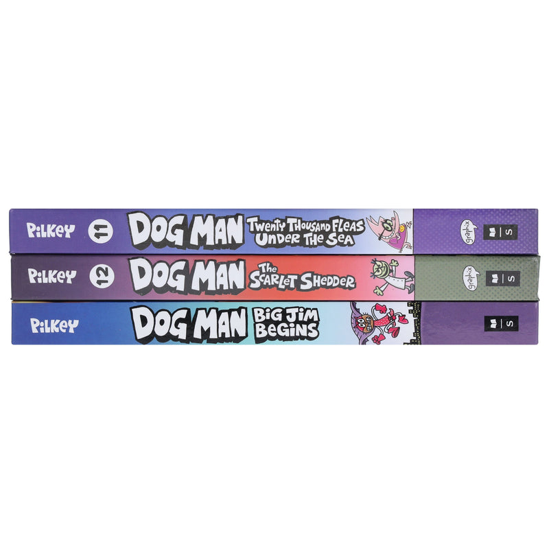 Dog Man Series by Dav Pilkey (Book 11-13) Collection 3 Books Set - Ages 7+ - Hardback 7-9 Scholastic