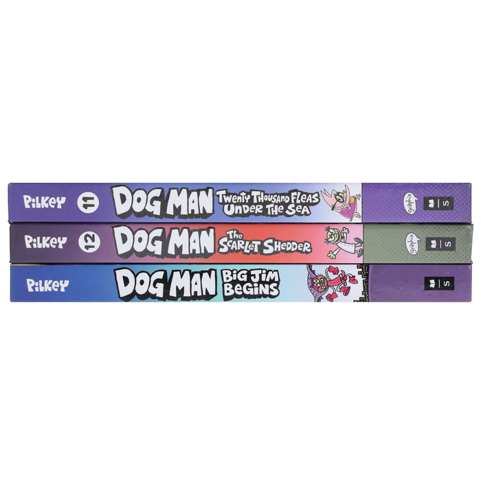 Dog Man Series by Dav Pilkey (Book 11-13) Collection 3 Books Set - Ages 7+ - Hardback 7-9 Scholastic