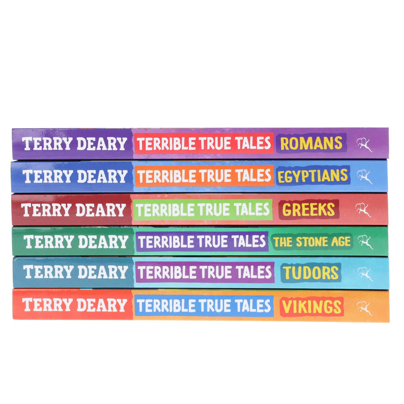 Terrible True Tales By Terry Deary: 6 Books (4 Books in 1) Collection Set - Ages 7-9 - Paperback 7-9 Bloomsbury Publishing