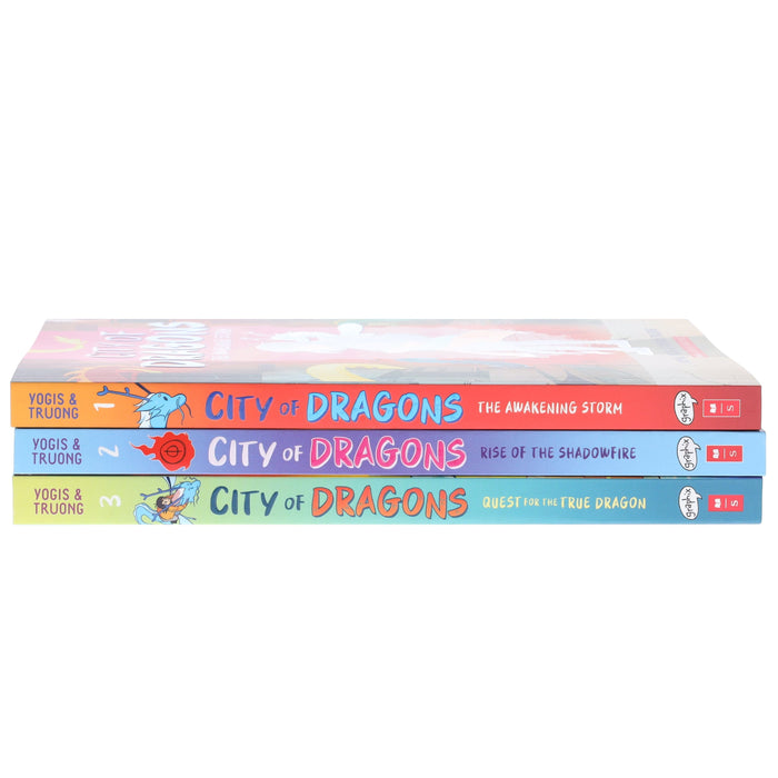 City of Dragons by Jaimal Yogis & Vivian Truong 3 Graphic Novels Collection Set - Ages 8-12 - Paperback Graphic Novels Scholastic