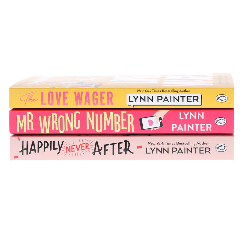 Lynn Painter Collection (Mr Wrong Number, The Love Wager & Happily Never After) 3 Books Set - Fiction - Paperback Fiction Penguin