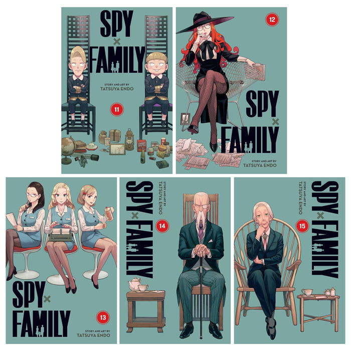Spy x Family Series (Vol 11-15) by Tatsuya Endo 5 Books Collection Set - Ages 14+ - Paperback Graphic Novels Viz Media, LLC
