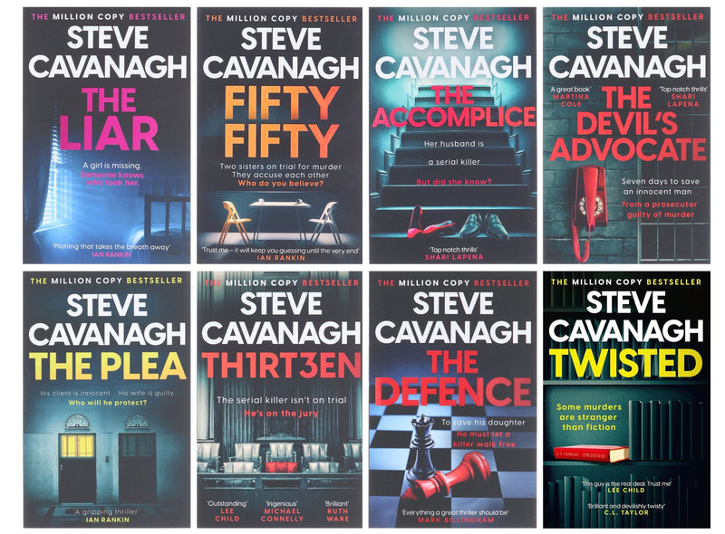 Eddie Flynn Series (Set 2) by Steve Cavanagh 8 Books Collection Set - Fiction - Paperback