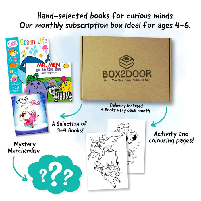 Early Years Monthly Subscription Box (Age 4-6) 5-7 Books2Door