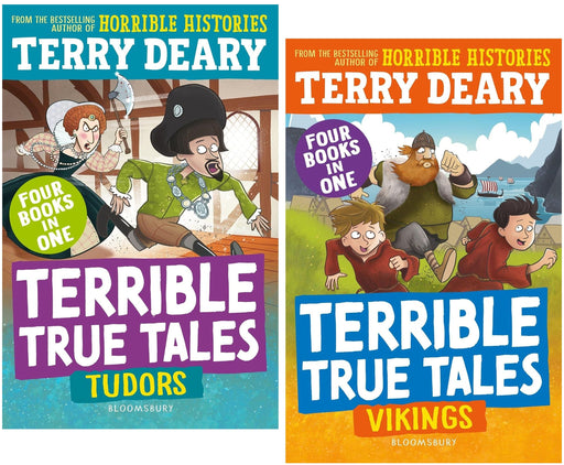 Terrible True Tales By Terry Deary: 2 Books (4 Books in 1) Collection Set - Ages 7-9 - Paperback 7-9 Bloomsbury Publishing