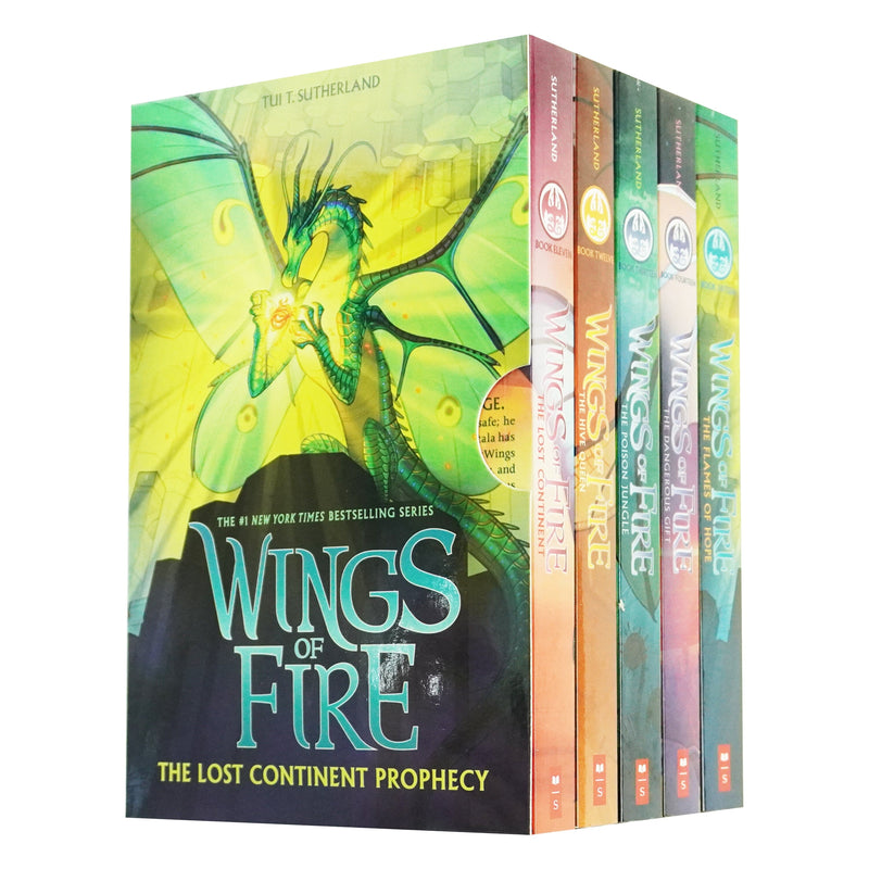 Wings of Fire Series by Tui T. Sutherland: 5 Books Set (Book 11-15) - Ages 8-12 - Paperback 9-14 Scholastic
