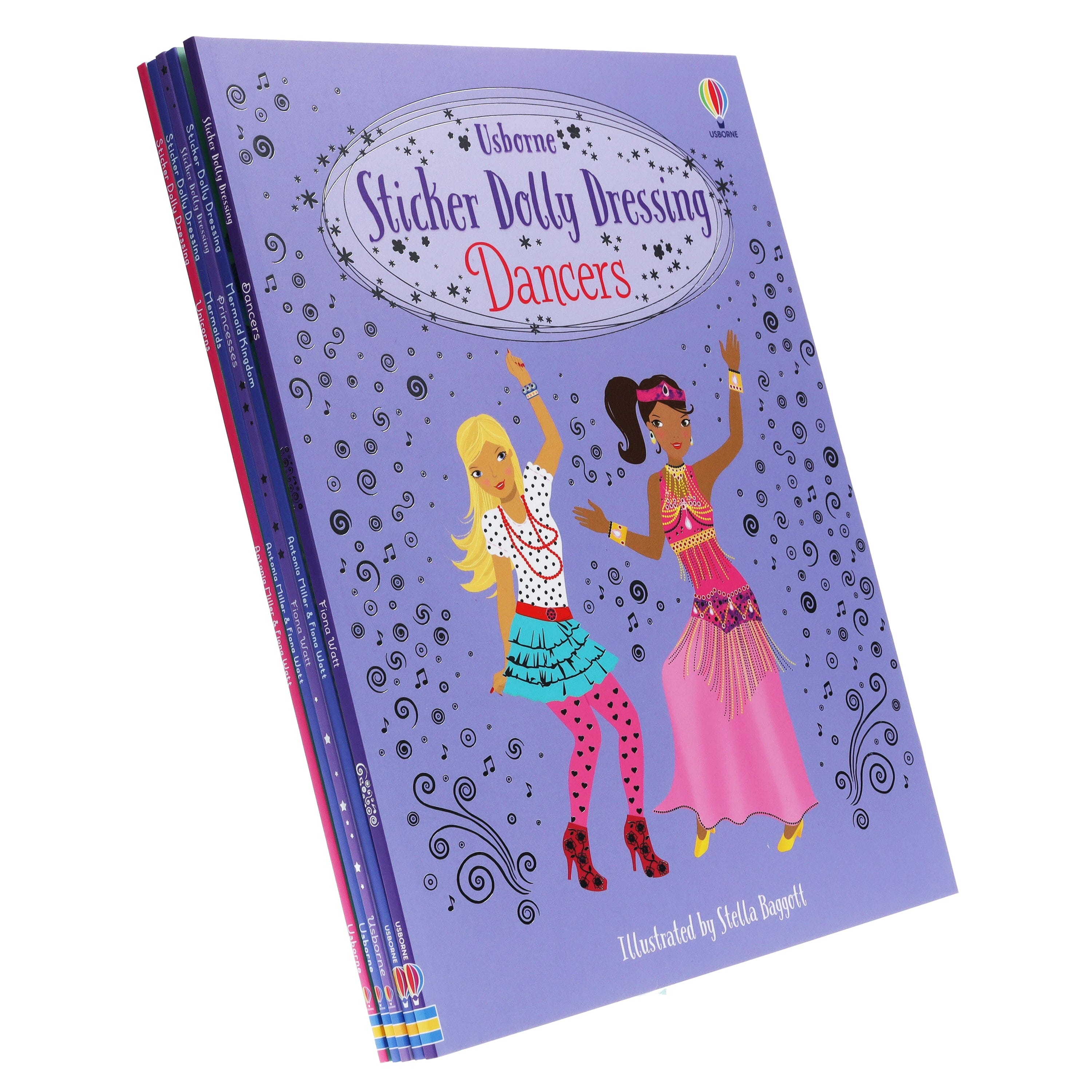Usborne Sticker Dolly Dressing By Fiona Watt 5 Books Collection Set