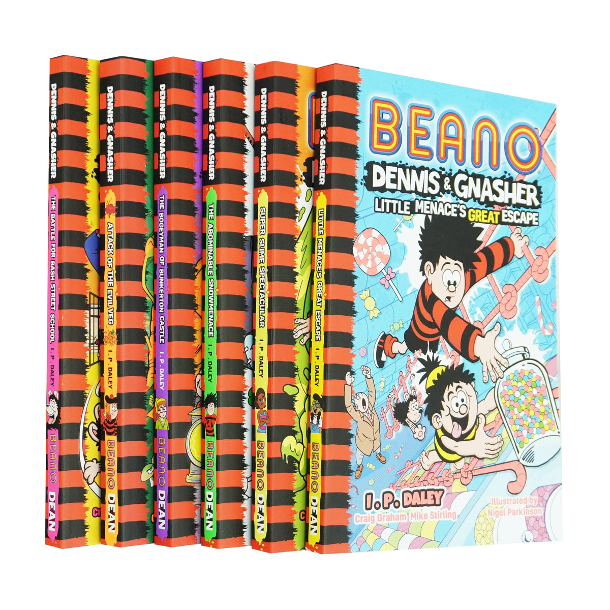 Beano Dennis & Gnasher by I. P. Daley 6 Books Collection Set - Ages 7 ...