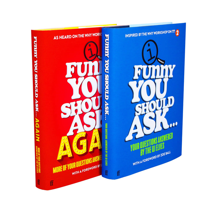 QI Funny You Should Ask Series By QI Elves 2 Books Collection Set - Non Fiction - Hardback Non-Fiction Faber & Faber