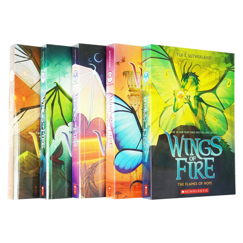 Wings of Fire Series by Tui T. Sutherland: 5 Books Set (Book 11-15) - Ages 8-12 - Paperback 9-14 Scholastic