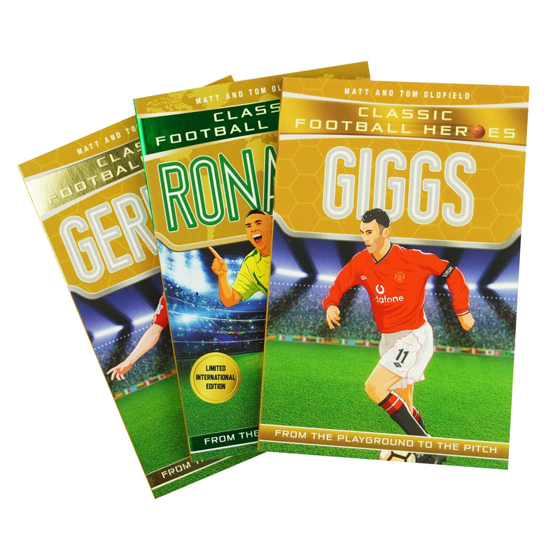 Classic Football Heroes Legend Series by Tom Oldfield & Matt Oldfield 3 Books Collection Set - Ages 9-14 - Paperback 9-14 John Blake Publishing Ltd