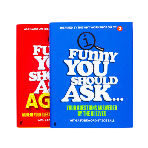 QI Funny You Should Ask Series By QI Elves 2 Books Collection Set - Non Fiction - Hardback Non-Fiction Faber & Faber