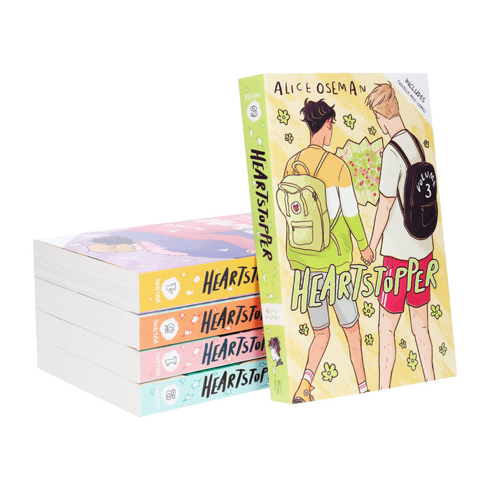 Heartstopper by Alice Oseman: Volumes 1-5 Collection Set - Ages 13+ - Paperback Graphic Novels Hodder Children’s Books