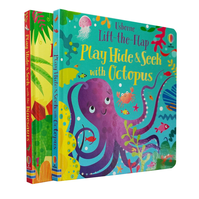Usborne Lift-The-Flap Play Hide & Seek Series By Sam Taplin 2 Books Collection - Ages 0-5 - Board Book 0-5 Usborne Publishing Ltd