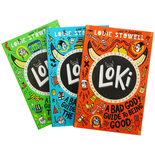 Loki: A Bad God’s Guide Series by Louie Stowell 3 Books Collection Set - Ages 9-12 - Paperback 9-14 Walker Books Ltd