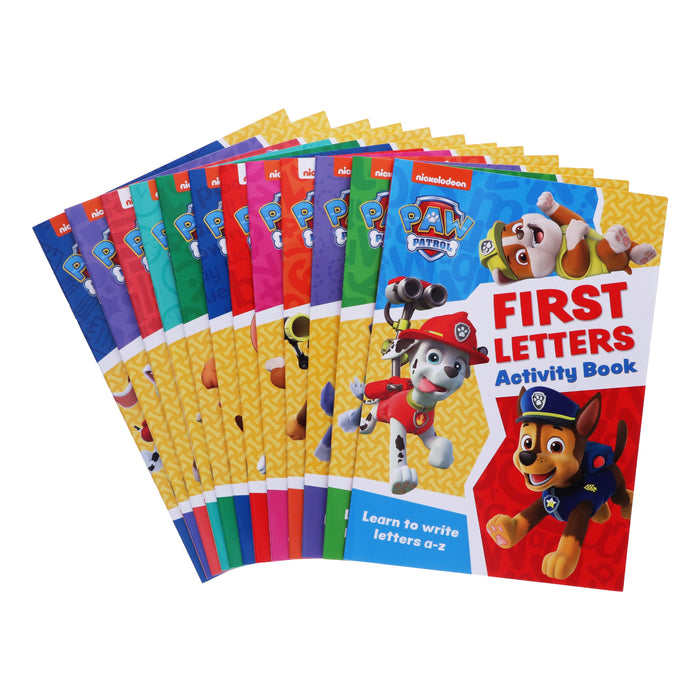Paw Patrol Get set for school Activity Books By Collins 12 Books Collection Set - Ages 3-4 - Paperback 0-5 HarperCollins Publishers