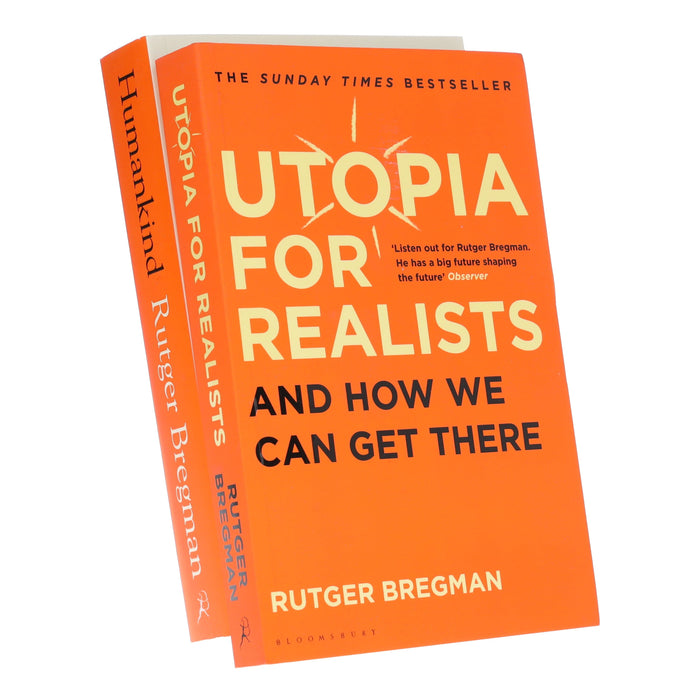Rutger Bregman's (Humankind & Utopia for Realists) 2 Books Collection Set - Non Fiction - Paperback Non-Fiction Bloomsbury Publishing