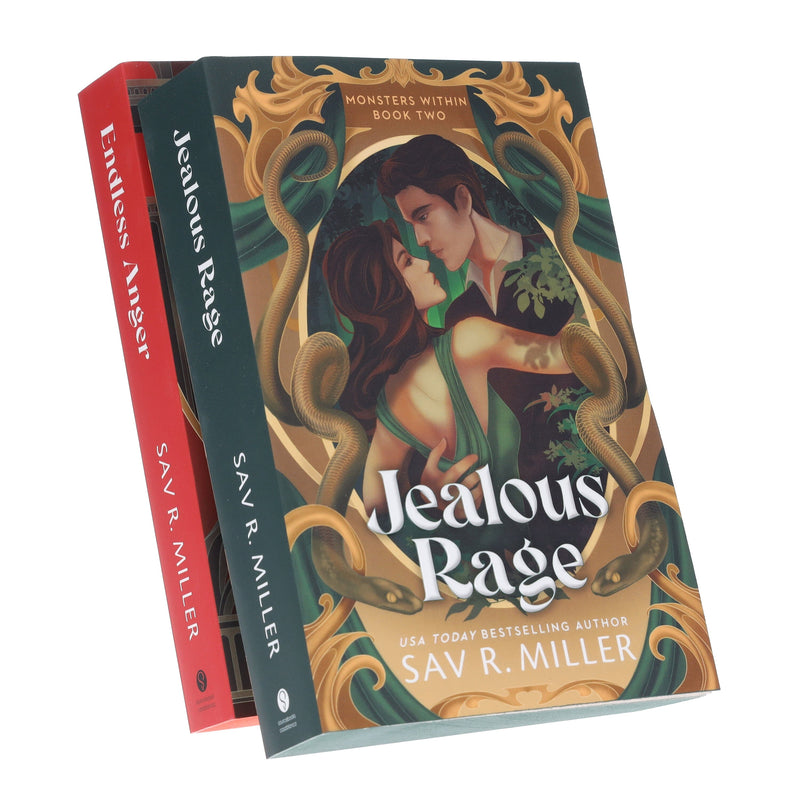 Monsters Within Series by Sav R. Miller 2 Books Sprayed Edges Collection Set - Fiction - Paperback Fiction Sourcebooks