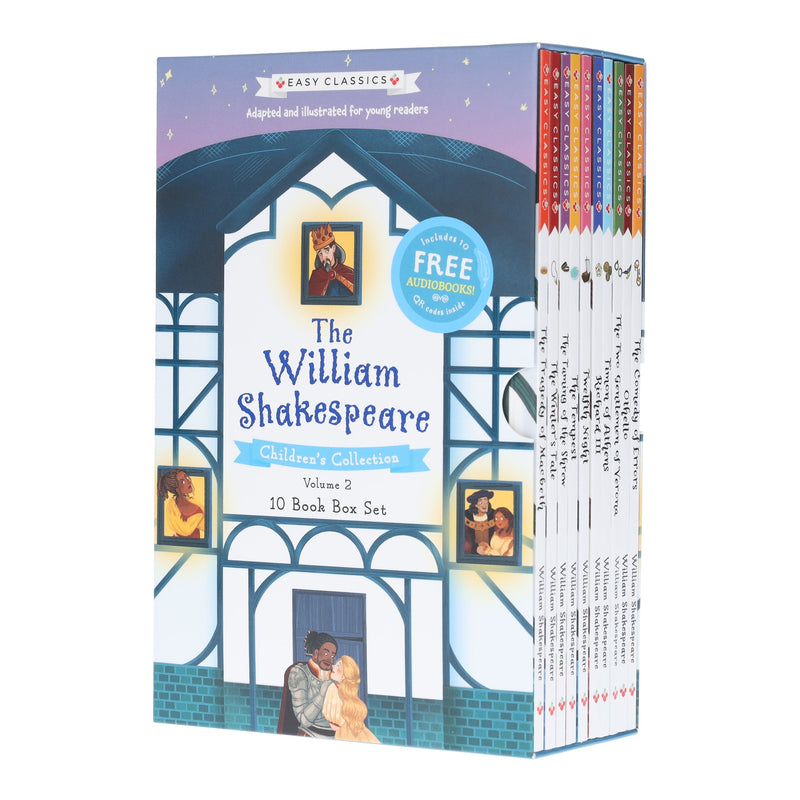 Easy Classics: The William Shakespeare Children's Collection by Gemma Barder (Volume 2) 10 Books Box Set - Ages 7-9 - Paperback 7-9 Sweet Cherry Publishing