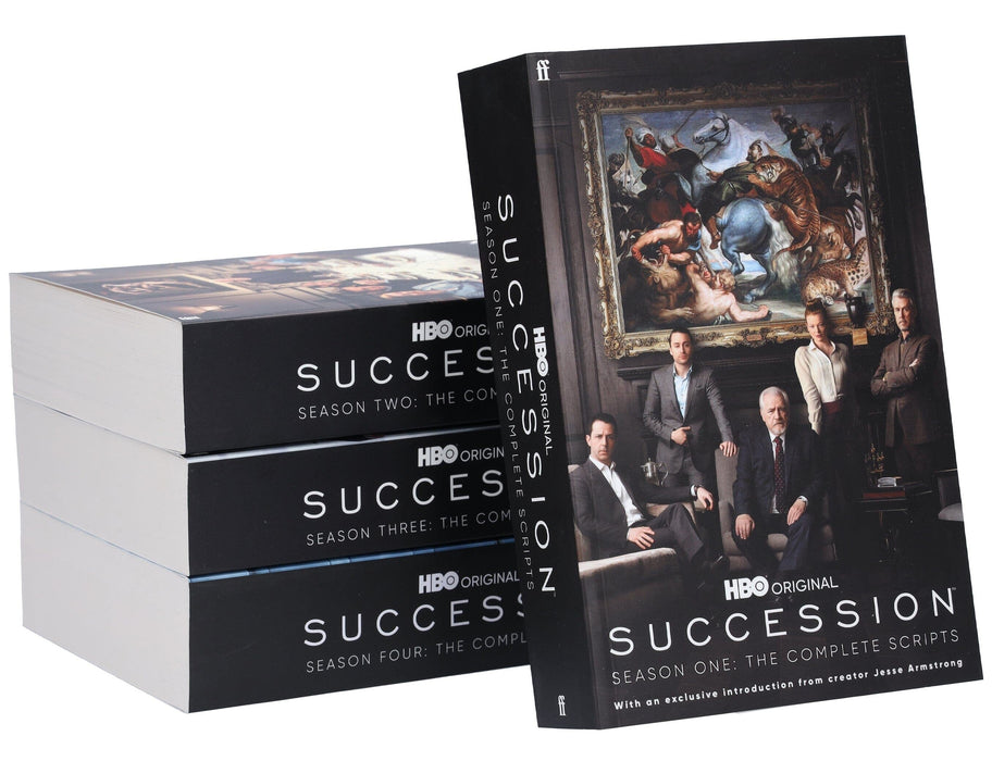 Succession: The Complete Scripts Season 1-4 By Jesse Armstrong: 4 Books Collection Set - Fiction - Paperback Fiction Faber & Faber