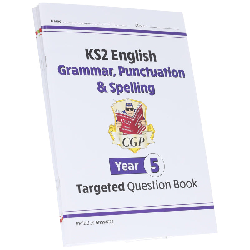 CGP KS2 (Year 5) Targeted Question and Practice Bundle 4 Books Collection Set - Ages 9-10 - Paperback 9-14 Coordination Group Publications Ltd (CGP)